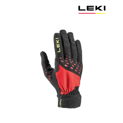 LEKI - Ultra Trail Storm Gloves - Black-Red-NeonYellow